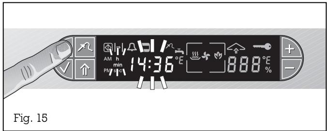 GAGGENAU ED 221-110 CG - Fonctionnement de l'horloge - 1