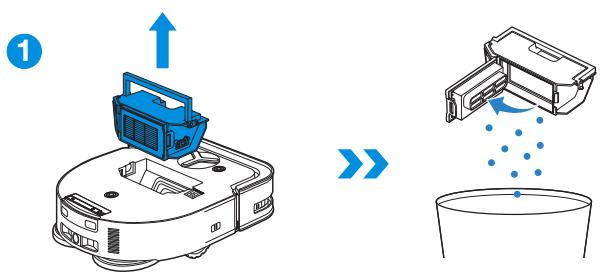 ECOVACS DEEBOT X5 OMNI - Vedlidgehold af støvbeholder og filter - 1