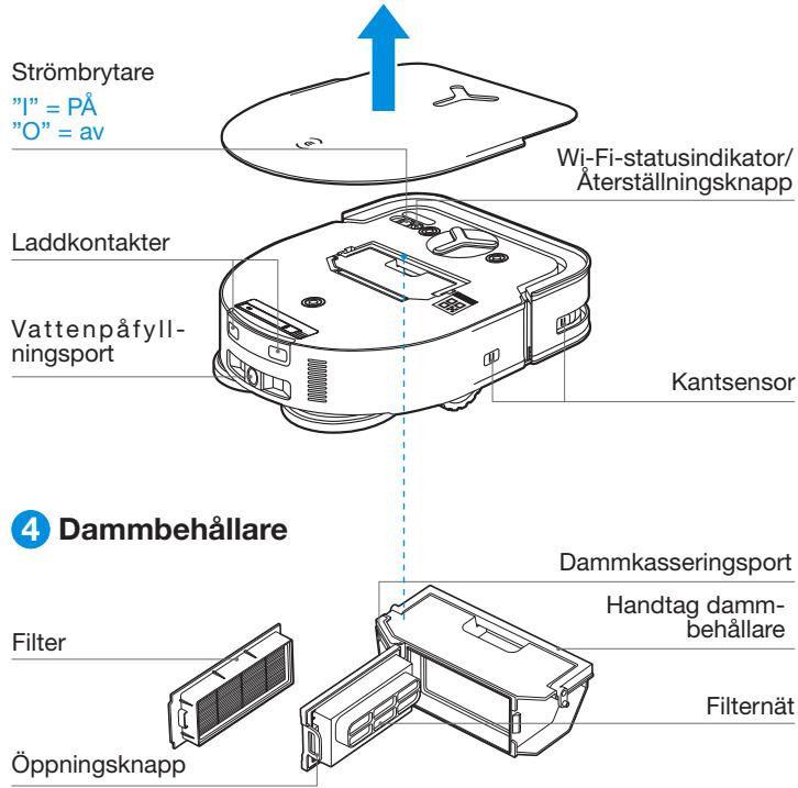 ECOVACS DEEBOT X5 OMNI - Aterställningsknapp - 1