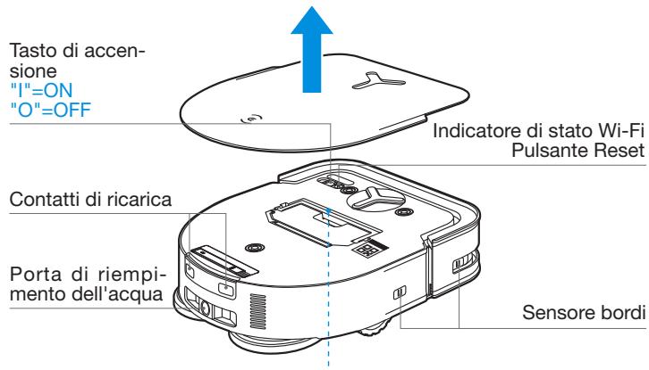 ECOVACS DEEBOT X5 OMNI - Tasto RESET - 1
