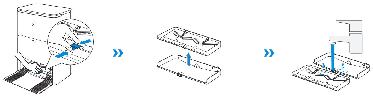 ECOVACS DEEBOT X5 OMNI - Entretenir le plateau de lavage de patin - 1
