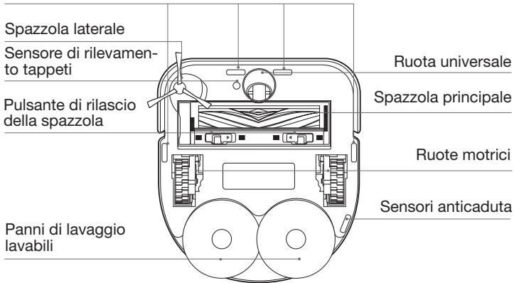 ECOVACS DEEBOT X5 OMNI - Vista inferiore - 1