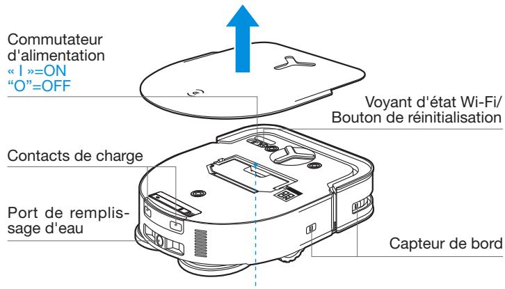 ECOVACS DEEBOT X5 OMNI - Bouton de réinitialisation - 1
