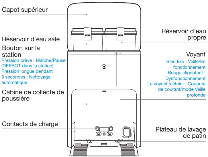 ECOVACS DEEBOT X5 OMNI - Station (avant) - 1