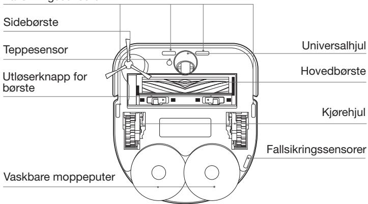 ECOVACS DEEBOT X5 OMNI - Sett nedenfra - 1