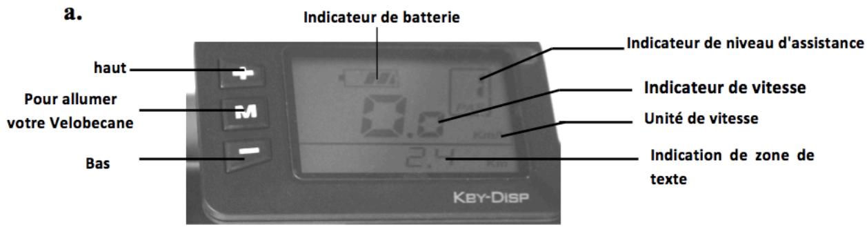 DARTY VELOBECANEVeloelectriqueWORKBLEU - La jauge de la batterie - 1