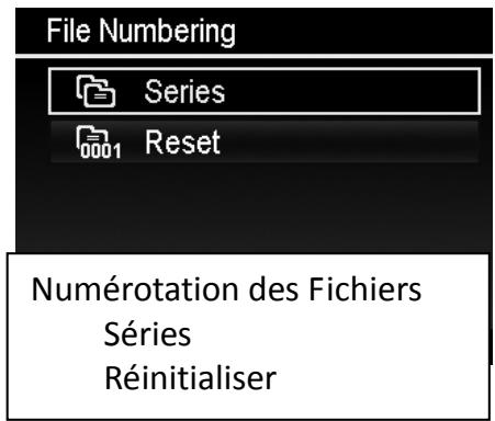 HITACHI HDC1610E - Numérotation des fichiers - 1