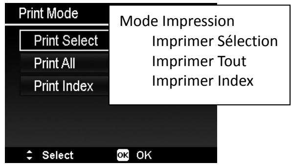 HITACHI HDC1610E - Régler le menu du mode Imprimer - 1