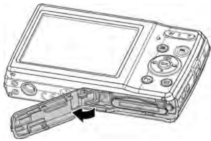 HITACHI HDC1610E - Insérer une carte mémoire SD/SDHC/SDXC - 1
