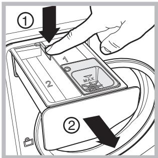 HOTPOINT-ARISTON AQGMD 149/A BLANC - Nettoyage du tiroir à produits lessiviels - 1