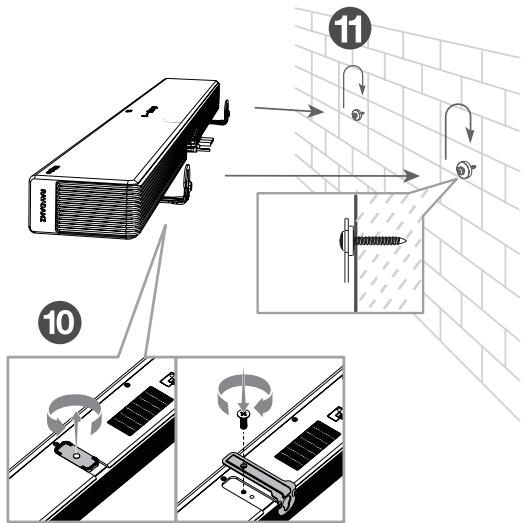 TCL X937UE - Montage mural de la barre de son - 3