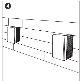 TCL X937UE - Montage mural des haut-parleurs satellites - 4