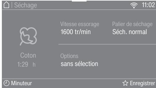 MIELE WTW870 - Sélectionner un programme - 1