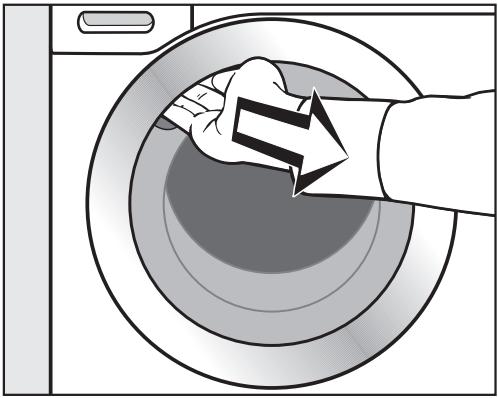 MIELE WTW870 - Retirer les cartouches de les-sive et les crosses du tambour - 1