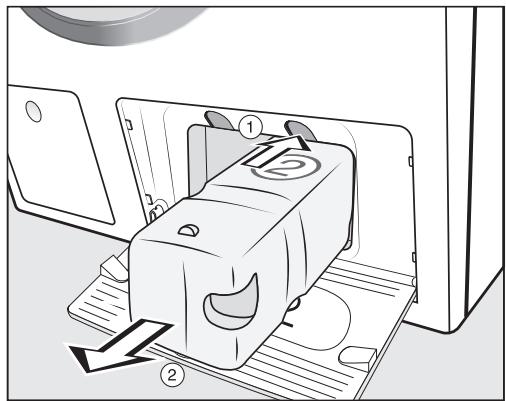MIELE WTW870 - Remplacer les cartouches de lessive - 1