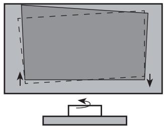 HISENSE 6100L5F - PARALLELEMENT AU BAS DE L'IMAGE AVEC L'ECRAN - 1