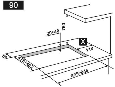 SMEG SR804PGH9 - Fixation à la structure de soutien - 2