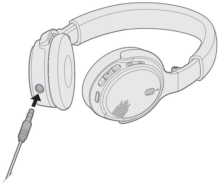 BOSE Soundlink ii Bluetooth Noir - Raccordement du cable audio 3,5 mm - 1