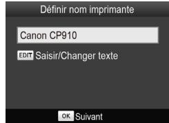 CANON CP910 - Accédez à l'écran de réglage. - 1