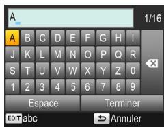 CANON CP910 - Saisie d'informations - 1