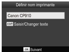 CANON CP910 - Accedez à l'écran de réglage. - 1