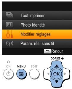 CANON CP910 - Configuration des réglages - 1