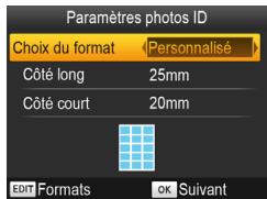 CANON CP910 - Spécifiez l'impression de photos d'identité. - 1