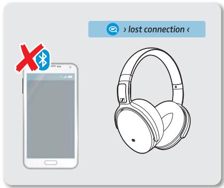 SENNHEISER HD4.40BT - Déconnecter le casque d'un apparéil Bluetooth - 2