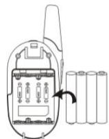 LOGICOM FX700 - a) Installation des piles alcalines AAA - 2