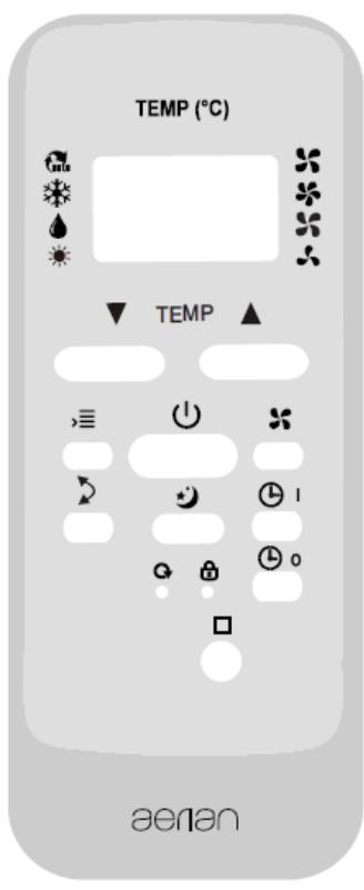 AERIAN AAC12K - Télécommande - 1