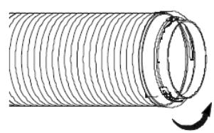 AERIAN AAC12K - Installation du tuyau d'évacuation - 1