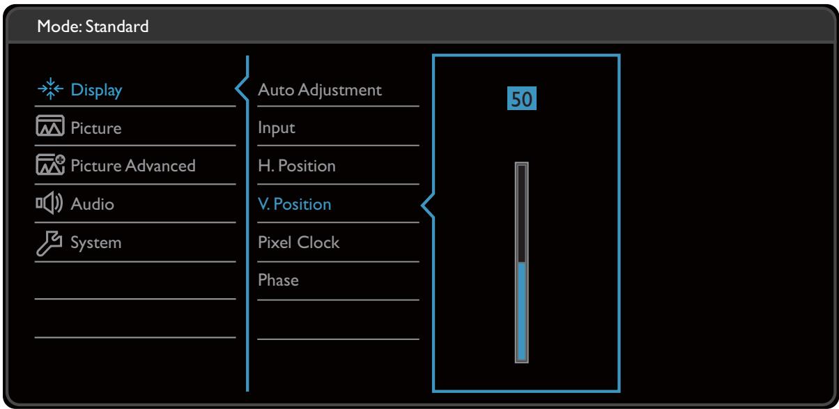 BENO GW2270H_EF - Menu d'affichage - 1