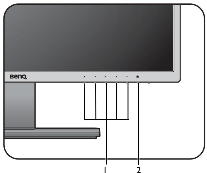 BENO GW2270H_EF - Le panneau de commande - 1
