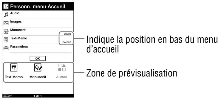 SONY LIVNU PRS600 BLACK - Personnalisation du menu d'accueil - 2