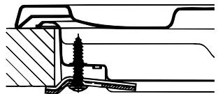 ARISTON PH 640 MS - Scheme de fixation des crochets - 2