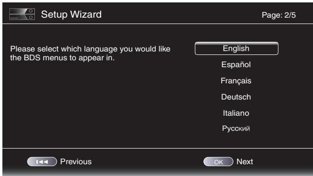 HARMAN KARDON BDS 3222 - Assistant de configuration (Setup Wizard) - 2