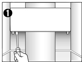 DE DIETRICH DKA 866 M NOIR - Remplacement des lampes du congelateur - 1