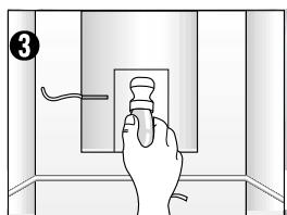 DE DIETRICH DKA 866 M NOIR - Remplacement des lampes du congelateur - 3