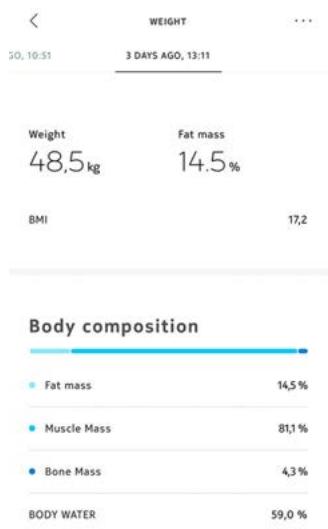 NOKIA BODY + BLANCHE - Modification de votre objectif de poids - 2