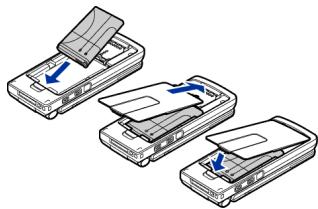 NOKIA 6260 - ■ Insertion d'une carte SIM et d'une carte MMC (MultiMediaCard) - 4