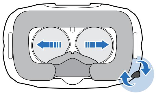 HTC VIVE - Utiliser le bouton IPD sur le casque - 1