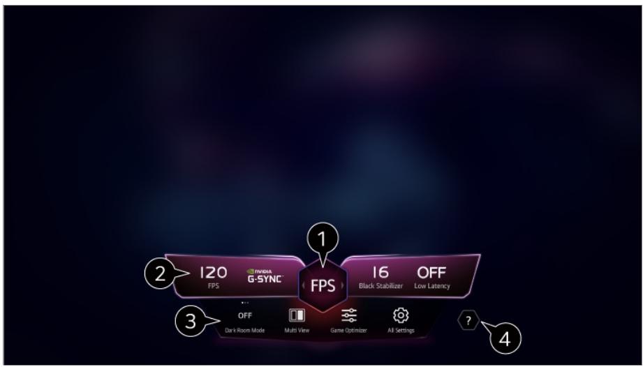 LG TELEVISEUROLED77CS6 - Tableau de bord de jeu - 1