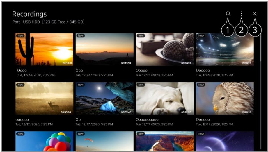 LG TELEVISEUROLED77CS6 - Gestion des enregistrements - 1