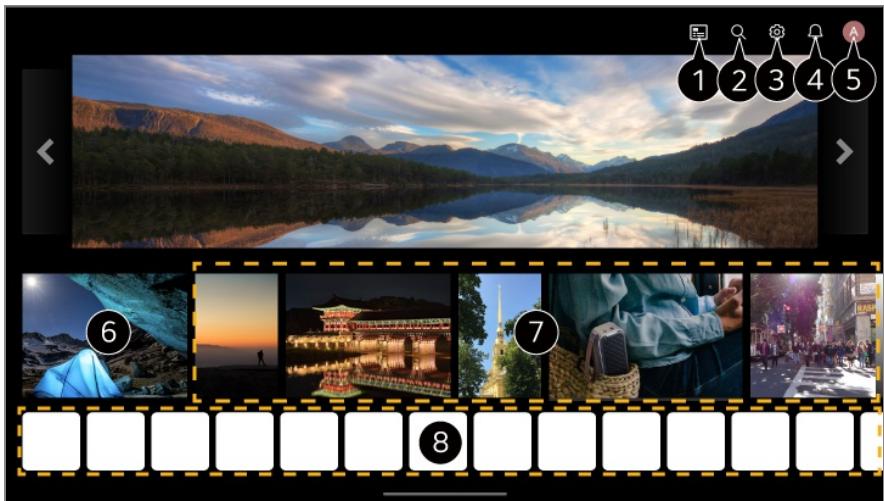 LG TELEVISEUROLED77CS6 - Utilisation de la fonction Accueil du téléviseur LG webOS - 1