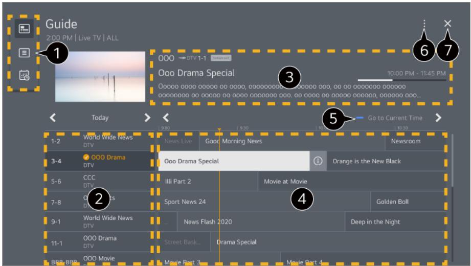 LG TELEVISEUROLED77CS6 - Consultation du Guide TV - 1