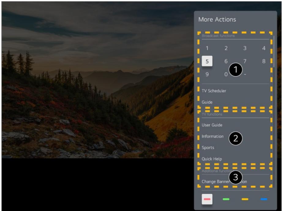 LG TELEVISEUROLED77CS6 - Afficher d'autres fonctionnalités de la télécommande - 1