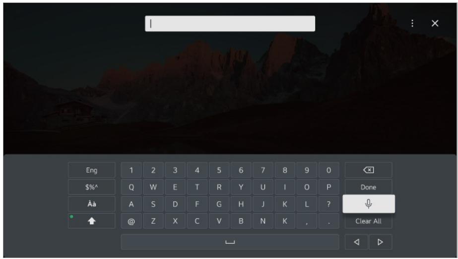 LG TELEVISEUROLED77CS6 - Saisie vocale - 1