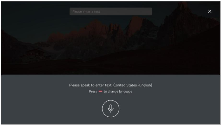 LG TELEVISEUROLED77CS6 - Saisie vocale - 2