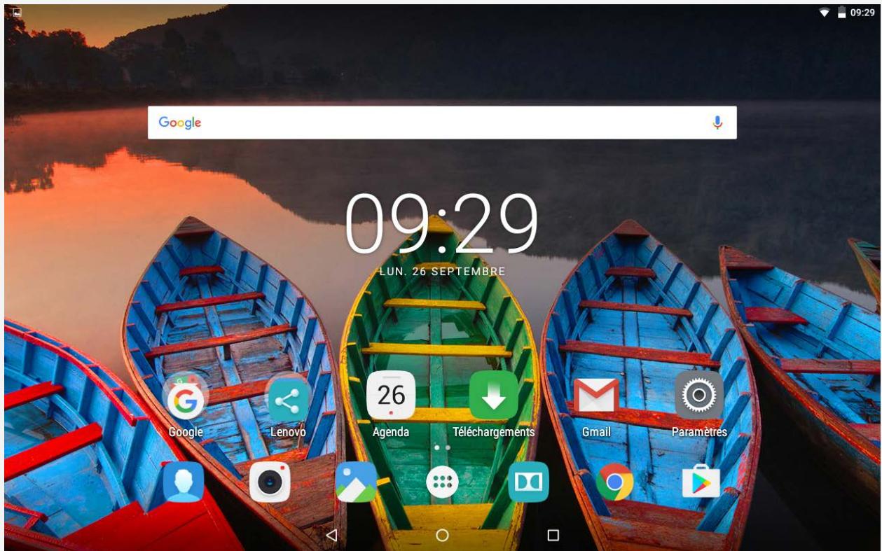 LENOVO TB-X1035F - Écran d'accueil - 1