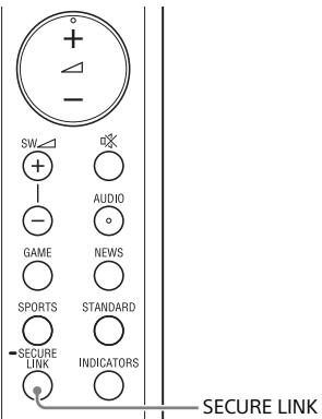 SONY HT-SD355 - Établissement de la connexion sans fil du caisson de graves (SECURE LINK) - 2
